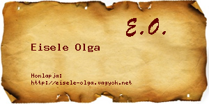 Eisele Olga névjegykártya